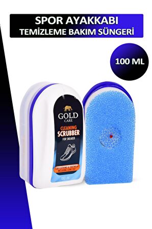 Bağcık + Gold Care Spor Ayakkabı Temizleme ve Bakım Süngeri 100 ML Set