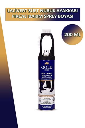 Bağcık + Gold Care Süet Nubuk Ayakkabı Temizleyici Fırçalı Bakım Sprey Boyası 200 ML Set