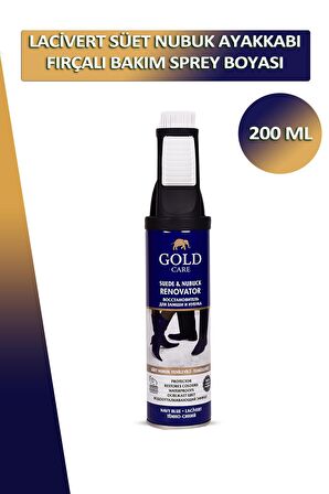 Bağcık + Gold Care Süet Nubuk Ayakkabı Temizleyici Fırçalı Bakım Sprey Boyası 200 ML Set