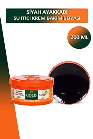 Bağcık + Gold Care Siyah Su İtici Krem Bakım Boyası 200 ML Set