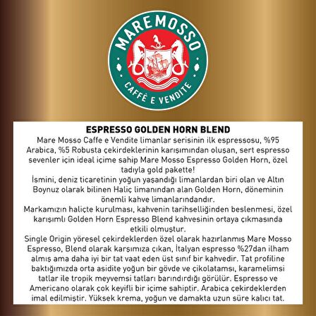 Espresso Golden Horn Blend Kahve 250 Gr.