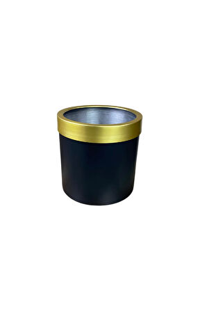 Gold Kemerli 30x30 Siyah Saksı