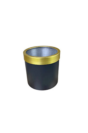Gold Kemerli 30x30 Siyah Saksı