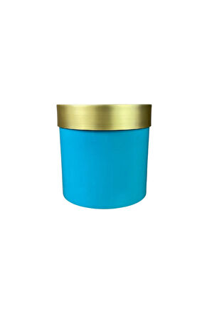 Gold Kemerli 30x30 Turkuaz Saksı