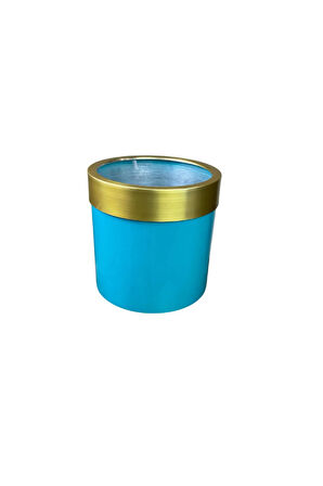 Gold Kemerli 30x30 Turkuaz Saksı