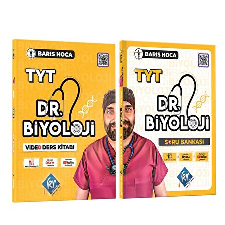 Kr Akademi Barış Hoca TYT Dr Biyoloji Konu ve Soru Seti 2 Kitap