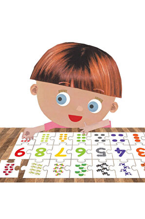 123 Puzzle Rakamları Ve Saymayı Öğreten Eğitici Puzzle