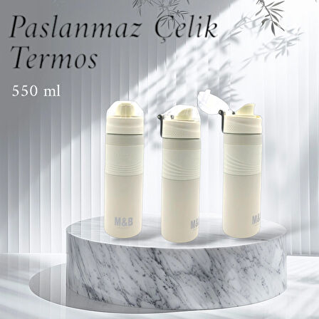 PASLANMAZ ÇELİK TERMOS MATARA 550 ML SIZDIRMAZ