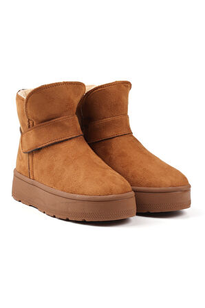 Kadın Taba Günlük Kalın Taban Bot - İçi Kürklü Platform Streç Model