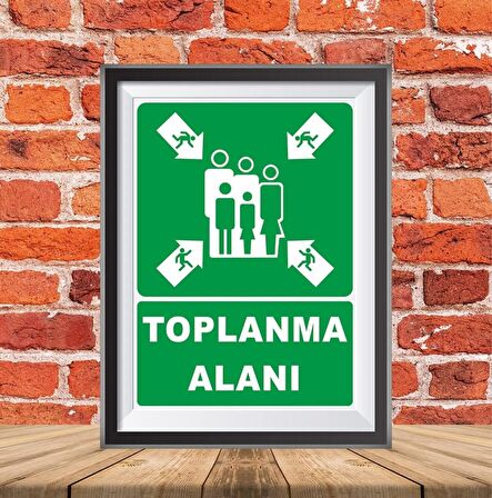 TOPLANMA ALANI İKAZ TABELASI 25X35CM