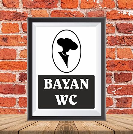 BAYAN WC İKAZ TABELASI 25X35CM