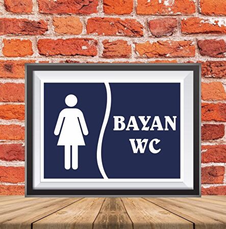 BAYAN WC İKAZ TABELASI 25X35CM