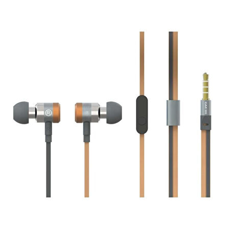 PDAteknoloji Metalik Stereo Mikrofonlu Kulaklık 1.2m Kahverengi GM-999K