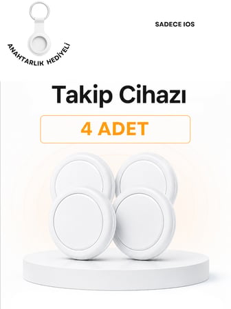 Beylini Tag 4 Adet Takip Cihazı Kablosuz IOS Bul Uyumlu Lisanslı Araç Çocuk Anahtar Takip Sistemi Silikon Anahtarlıklı Akıllı Takip Cihazı IOS Find My Uyumlu
