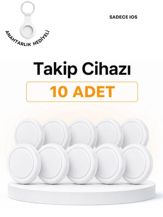 Beylini Tag 10 Adet Takip Cihazı Kablosuz IOS Bul Uyumlu Lisanslı Araç Çocuk Anahtar Takip Sistemi Silikon Anahtarlıklı Akıllı Takip Cihazı IOS Find My Uyumlu
