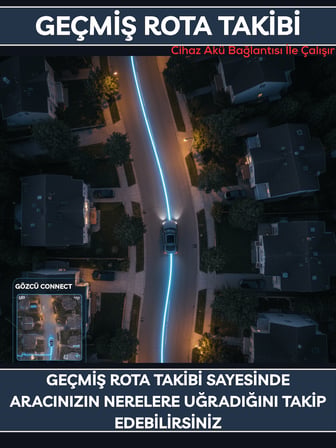 Gözcü Mobil Connect Takip Cihazı Anlık Konum Takibi Geçmişe Dönük Veri Araç Motor Gizli Takip Cihazı Geofenceli