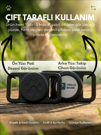 Gözcü Mobil Kedi Köpek Takip Cihazı Android IOS Uyumlu Pet Evcil Hayvan Tasması Sim Kartsız Akıllı Takip Cihazı