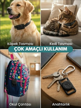 Gözcü Mobil Kedi Köpek Takip Cihazı Android IOS Uyumlu Pet Evcil Hayvan Tasması Sim Kartsız Akıllı Takip Cihazı