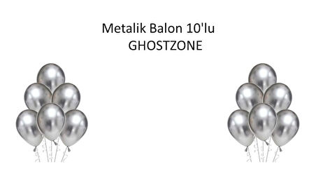 METALİK BALON 10'LU (GÜMÜŞ)