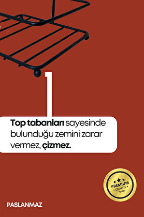 Çok Amaçlı Ahşap Kulplu Metal Stand Düzenleyici Organizer -Baharatlık- Sosluk-Makyaj Düzenleyici