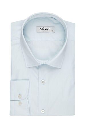 Süvari Slim Fit Mavi Erkek Gömlek