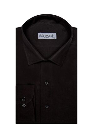 Süvari Slim Fit Siyah Erkek Gömlek