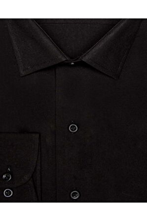 Süvari Slim Fit Siyah Erkek Gömlek