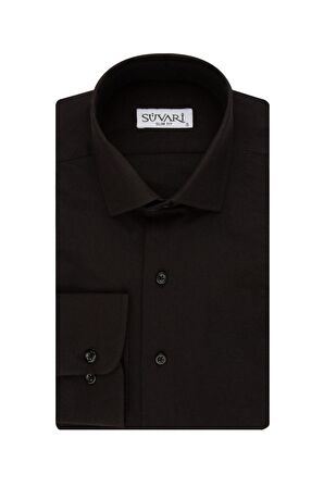 Süvari Slim Fit Açık Mavi Erkek Düz Gömlek