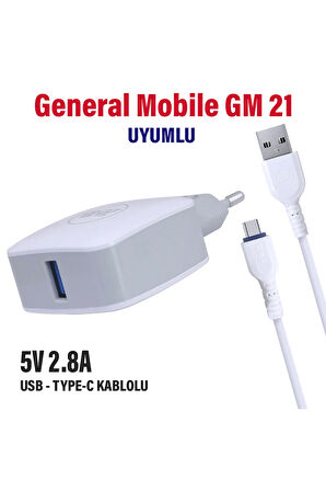 General Mobile GM 21 - GM21 Pro - Plus Şarj Aleti ve Kablosu