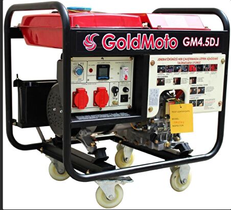 GoldMoto GM4.5DJ Dizel Jeneratör 4.5kVA Monofaze Marşlı