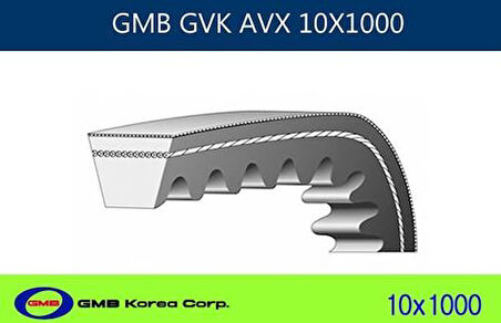 GMB 10X1000 V Kayışı BMW Chev Fiat Ford Merce Nissan Opel Peugeot Rena Skoda Toyota Volkswagen Volvo 10X1000 10A998 