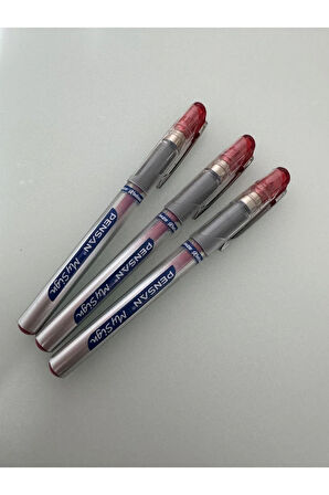 Roller Kalem My-Sign Jel Bilye Uçlu İmza Kalemi 1.0 MM KIRMIZI (3 ADET)
