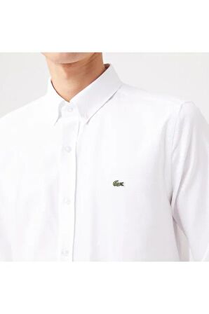 Lacoste Erkek Regular Düğmeli Yaka Oxford Gömlek