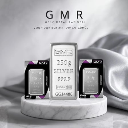 450 gr Külçe Gümüş ( 999 ) Ayar