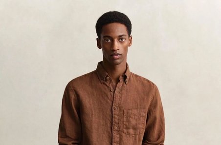 Gant Erkek Slim Fit Keten Gömlek