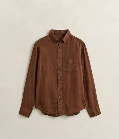 Gant Erkek Slim Fit Keten Gömlek