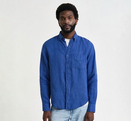 Gant Erkek Slim Fit Keten Gömlek