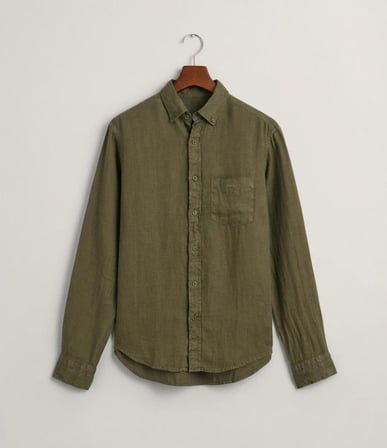 Gant Erkek Slim Fit Keten Gömlek