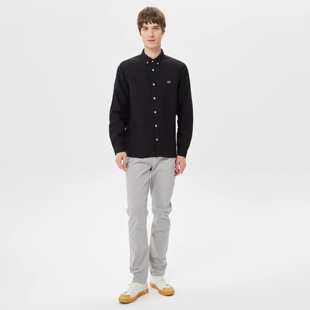 Lacoste Slim Fit Erkek Keten Gömlek