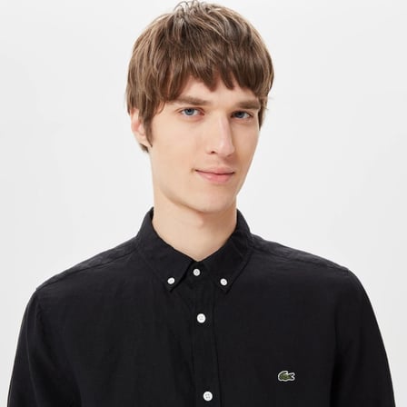 Lacoste Slim Fit Erkek Keten Gömlek