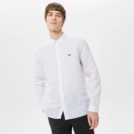 Lacoste Erkek Regular Fit Keten Gömlek