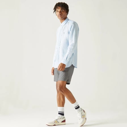 Lacoste Erkek Regular Fit Keten Gömlek