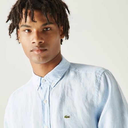 Lacoste Erkek Regular Fit Keten Gömlek