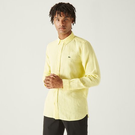 Lacoste Erkek Regular Fit Keten Gömlek
