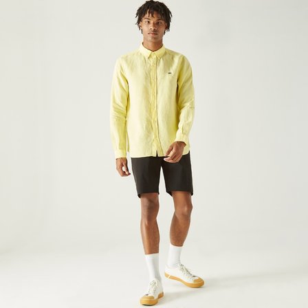 Lacoste Erkek Regular Fit Keten Gömlek