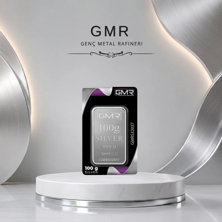 Sertifikalı 2 Adet 100gr külçe gümüş 999 ayar