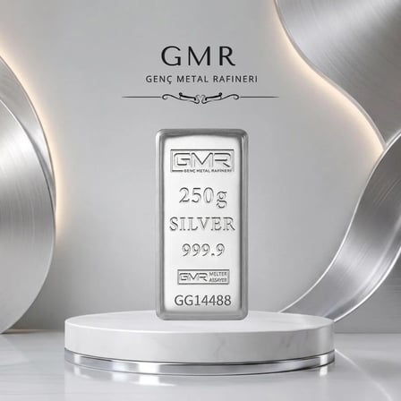 Sertifikalı 250 gr Külçe Gümüş 999 Ayar 