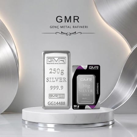 Sertifikalı 250 gr +  100 gr külçe gümüş 999 ayar