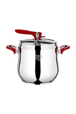 Gümüşer Güveç Düdüklü Paslanmaz 304 Kalite 12 Litre Çelik Tencere