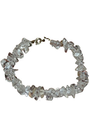 Sertifikalı Burç Bilekliği Doğal Taş Kristal Kuvars Taşı